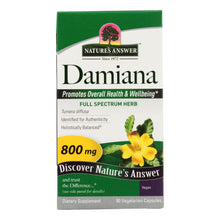 Load image into Gallery viewer, Nature's Answer - Damiana Leaf - 90 Vegetarian Capsules