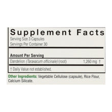 Load image into Gallery viewer, Nature's Answer - Dandelion Root - 90 Vegetarian Capsules