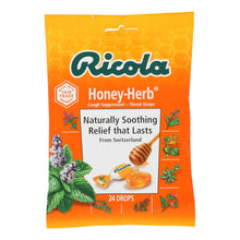 Load image into Gallery viewer, Ricola Herb Throat Drops Honey Herb - 24 Drops - Case Of 12