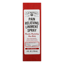 Load image into Gallery viewer, J.r. Watkins Natural Pain Relieving Liniment Spray - 4.0 Oz