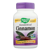 Load image into Gallery viewer, Nature's Way - Cinnamon Standardized - 120 Vcaps