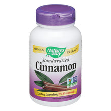 Load image into Gallery viewer, Nature's Way - Cinnamon Standardized - 120 Vcaps
