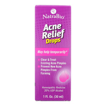 Load image into Gallery viewer, Natrabio Acne Relief Oral Drops - 1 Fl Oz
