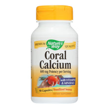 Load image into Gallery viewer, Nature's Way - Coral Calcium With 73 Trace Minerals - 90 Vegetarian Capsules