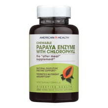 Load image into Gallery viewer, American Health - Papaya Enzyme With Chlorophyll Chewable - 250 Tablets