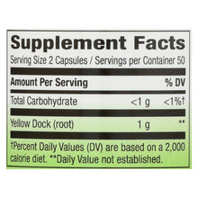 Load image into Gallery viewer, Nature's Way - Yellow Dock Root - 500 Mg - 100 Capsules