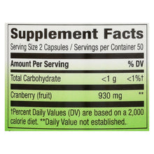 Load image into Gallery viewer, Nature's Way - Cranberry Fruit - 100 Capsules