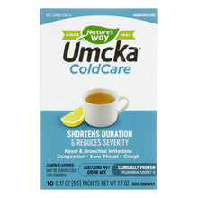 Load image into Gallery viewer, Nature's Way - Umcka Coldcare Soothing Hot Drink Lemon - 10 Packets