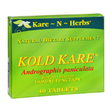 Load image into Gallery viewer, Kare-n-herbs Kold Kare - 40 Tablets
