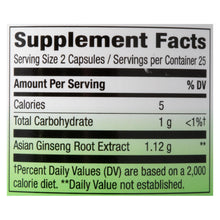 Load image into Gallery viewer, Nature's Way - Korean Ginseng Root - 50 Capsules