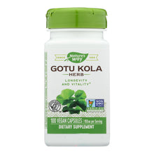Load image into Gallery viewer, Nature's Way - Gotu Kola Herb - 100 Capsules