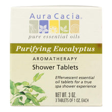 Load image into Gallery viewer, Aura Cacia - Purifying Aromatherapy Shower Tablets Eucalyptus - 3 Tablets