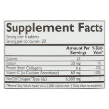Load image into Gallery viewer, Neocell Super Collagen Plus C Type 1 And 3 - 6000 Mg - 120 Tablets