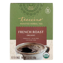 Load image into Gallery viewer, Teeccino French Roast Herbal Coffee Dark Roast - 10 Tea Bags - Case Of 6