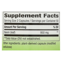 Load image into Gallery viewer, Nature's Way - Neem - 475 Mg - 100 Capsules