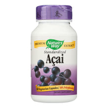 Load image into Gallery viewer, Nature's Way - Standardized Acai - 60 Vegetarian Capsules