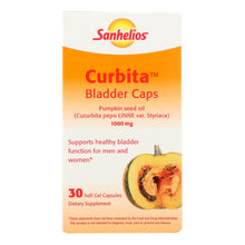 Load image into Gallery viewer, Sanhelios Curbita Bladder Caps European Pumpkinseed Oil - 1000 Mg - 30 Softgels