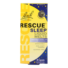 Load image into Gallery viewer, Bach Flower Remedies Rescue Sleep Liquid Melts - 28 Capsules