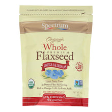 Load image into Gallery viewer, Spectrum Essentials Organic Whole Flaxseed - 15 Oz