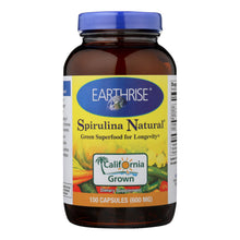 Load image into Gallery viewer, Earthrise Spirulina Natural - 600 Mg - 150 Capsules