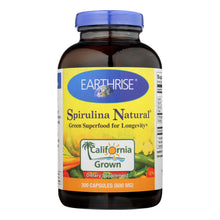 Load image into Gallery viewer, Earthrise Spirulina Natural - 600 Mg - 300 Capsules
