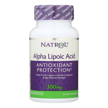 Load image into Gallery viewer, Natrol Alpha Lipoic Acid - 300 Mg - 50 Capsules