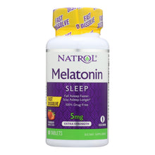 Load image into Gallery viewer, Natrol Melatonin Fast Dissolve Tablets Strawberry - 5 Mg - 90 Tablets