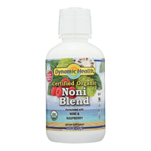 Load image into Gallery viewer, Dynamic Health Organic Certified Noni Juice Raspberry - 16 Fl Oz
