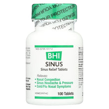 Load image into Gallery viewer, Bhi - Sinus Relief - 100 Tablets