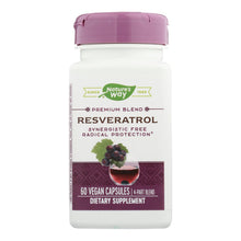 Load image into Gallery viewer, Nature's Way - Resveratrol - 60 Vegetarian Capsules