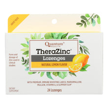 Load image into Gallery viewer, Quantum Therazinc Cold Season Plus Lozenges Lemon - 14 Mg - 24 Lozenges