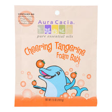 Load image into Gallery viewer, Aura Cacia - Cheering Foam Bath Tangerine And Sweet Orange Essential Oils - Case Of 6 - 2.5 Oz