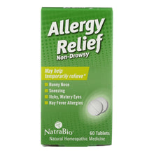 Load image into Gallery viewer, Natrabio Allergy Relief Non-drowsy - 60 Tablets