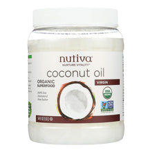 Load image into Gallery viewer, Nutiva Virgin Coconut Oil Organic - 54 Fl Oz