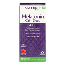 Load image into Gallery viewer, Natrol Advanced Melatonin Plus Fast Dissolve Strawberry - 60 Tablets