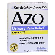 Load image into Gallery viewer, Azo Standard Urinary Pain Relief - 30 Tablets