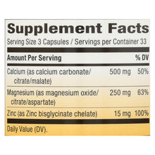 Load image into Gallery viewer, Nature's Way - Calcium Mag And Zinc - Mineral Complex - 100 Capsules