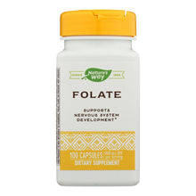 Load image into Gallery viewer, Nature's Way - Folic Acid - 800 Mcg - 100 Capsules
