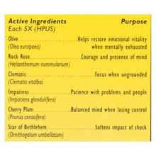 Load image into Gallery viewer, Bach Flower Remedies Rescue Energy - 0.7 Fl Oz