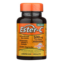 Load image into Gallery viewer, American Health - Ester-c With Citrus Bioflavonoids - 500 Mg - 60 Vegetarian Capsules