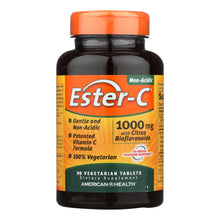 Load image into Gallery viewer, American Health - Ester-c With Citrus Bioflavonoids - 1000 Mg - 90 Vegetarian Tablets