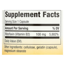 Load image into Gallery viewer, Nature's Way - Vitamin B-2 - 100 Mg - 100 Capsules