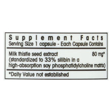 Load image into Gallery viewer, Yerba Prima Milk Thistle Extra Strength - 50 Capsules
