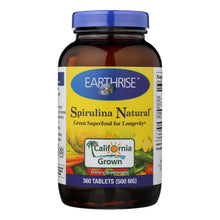 Load image into Gallery viewer, Earthrise Spirulina Natural - 500 Mg - 360 Tablets
