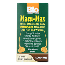 Load image into Gallery viewer, Bio Nutrition - Maca-max - 1000 Mg - 30 Tablets