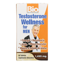 Load image into Gallery viewer, Bio Nutrition - Testosterone Wellness For Men - 60 Tablets