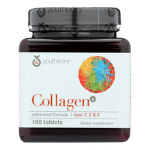 Load image into Gallery viewer, Youtheory Collagen - Type 1 And 2 And 3 - Advanced Formula - 160 Tablets