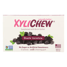 Load image into Gallery viewer, Xylichew Gum - Black Licorice - Counter Display - 12 Pieces - 1 Case