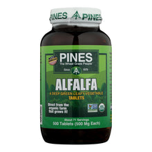 Load image into Gallery viewer, Pines International Alfalfa - Organic - Tablets - 500 Tablets