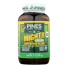 Load image into Gallery viewer, Pines International Mighty Greens Superfood Blend Powder - Organic - 8 Oz